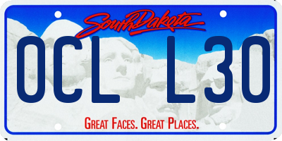 SD license plate 0CLL30
