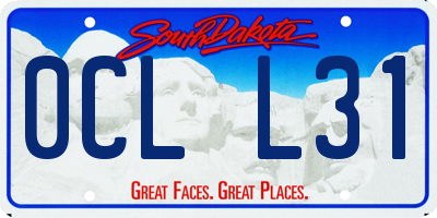 SD license plate 0CLL31