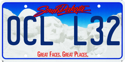 SD license plate 0CLL32