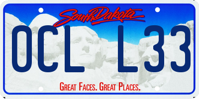 SD license plate 0CLL33