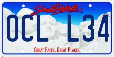 SD license plate 0CLL34