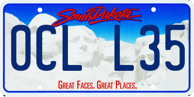 SD license plate 0CLL35