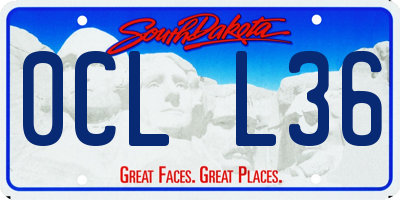 SD license plate 0CLL36