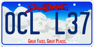 SD license plate 0CLL37