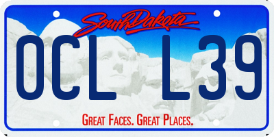 SD license plate 0CLL39
