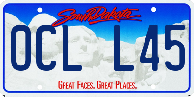 SD license plate 0CLL45