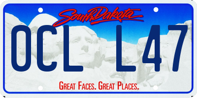 SD license plate 0CLL47