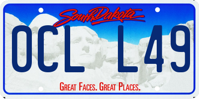 SD license plate 0CLL49