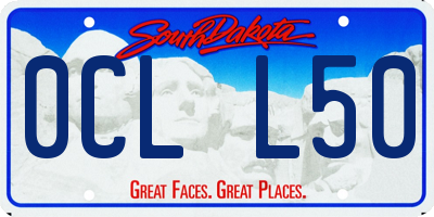 SD license plate 0CLL50
