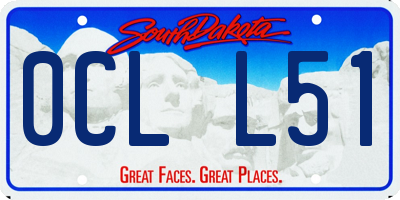 SD license plate 0CLL51