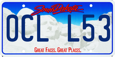 SD license plate 0CLL53