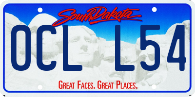 SD license plate 0CLL54