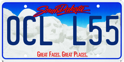 SD license plate 0CLL55