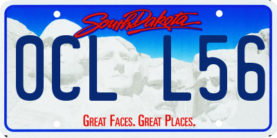 SD license plate 0CLL56