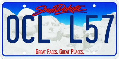 SD license plate 0CLL57