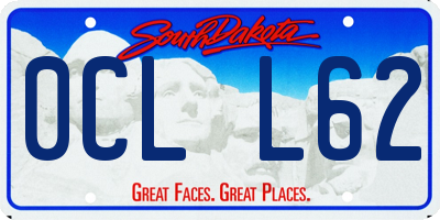 SD license plate 0CLL62