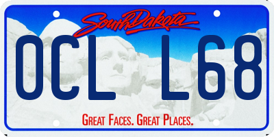 SD license plate 0CLL68