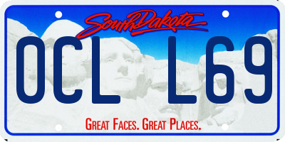 SD license plate 0CLL69