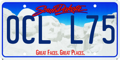 SD license plate 0CLL75