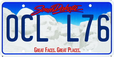 SD license plate 0CLL76