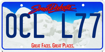 SD license plate 0CLL77
