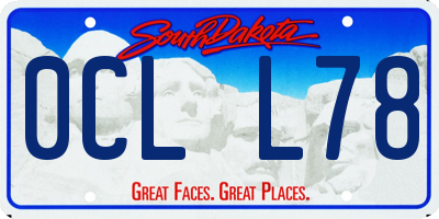 SD license plate 0CLL78