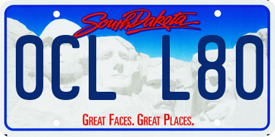 SD license plate 0CLL80