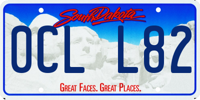 SD license plate 0CLL82