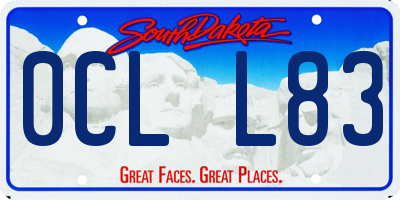 SD license plate 0CLL83