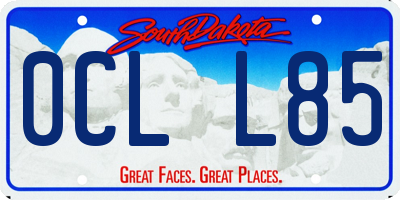 SD license plate 0CLL85