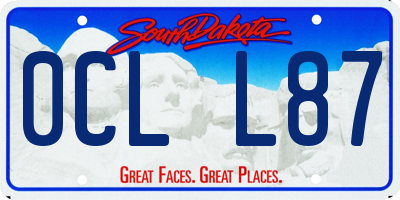 SD license plate 0CLL87