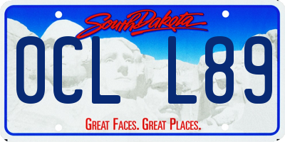 SD license plate 0CLL89