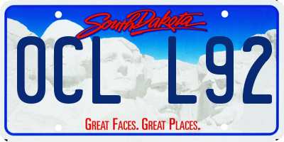 SD license plate 0CLL92