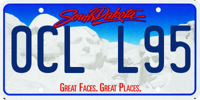 SD license plate 0CLL95