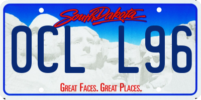 SD license plate 0CLL96