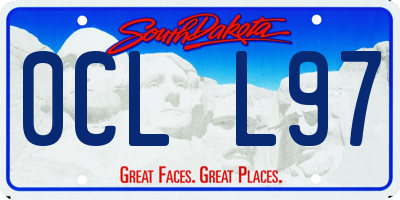 SD license plate 0CLL97