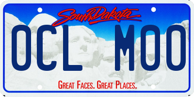 SD license plate 0CLM00