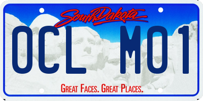 SD license plate 0CLM01
