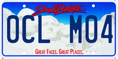 SD license plate 0CLM04