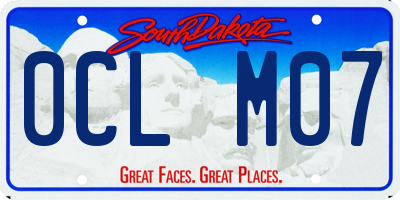 SD license plate 0CLM07