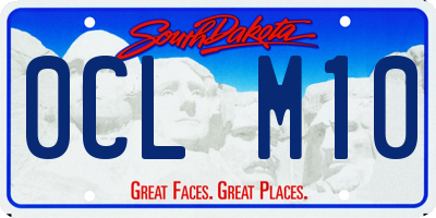 SD license plate 0CLM10