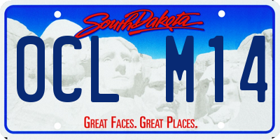 SD license plate 0CLM14