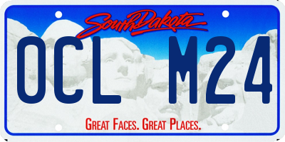 SD license plate 0CLM24