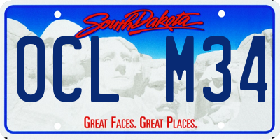SD license plate 0CLM34
