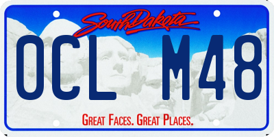 SD license plate 0CLM48