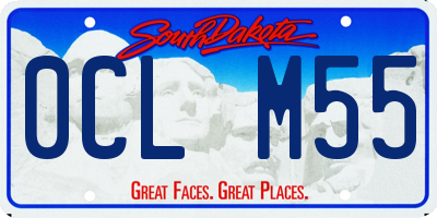 SD license plate 0CLM55