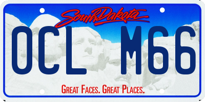 SD license plate 0CLM66