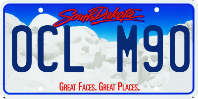SD license plate 0CLM90