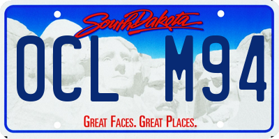 SD license plate 0CLM94