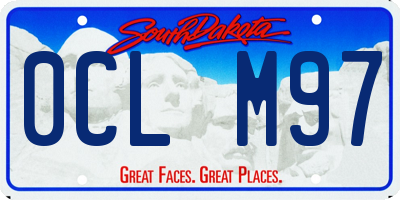SD license plate 0CLM97
